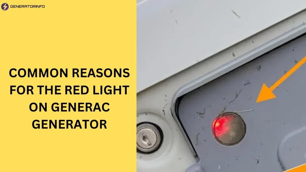 Common Reasons for the Red Light on Generac Generator