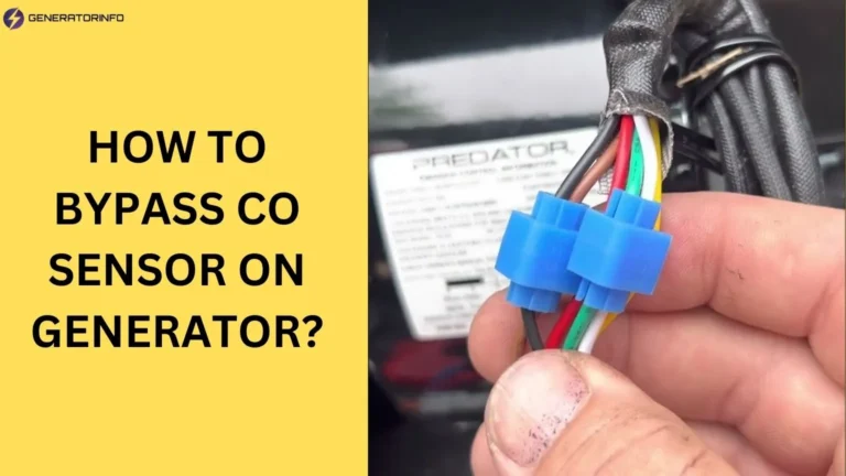 How to Bypass Co Sensor on Generator