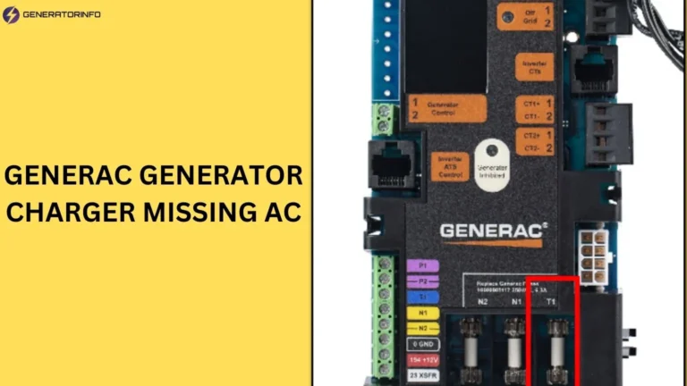 generac generator charger missing ac