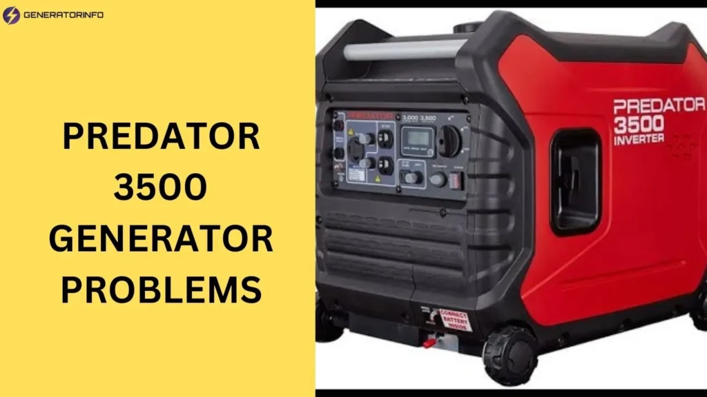 predator 3500 generator problems