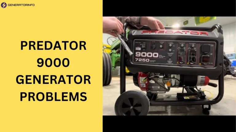 predator 9000 generator problems