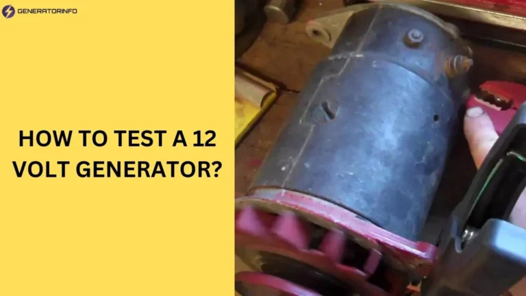 how to test a 12 volt generator