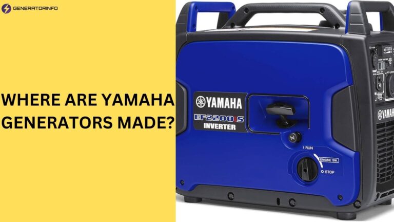 where are yamaha generators made